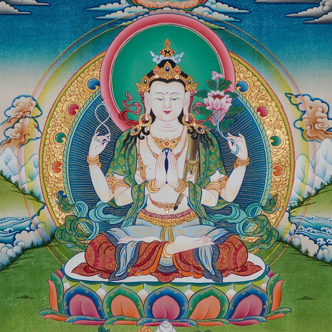Avalokiteshvara - Chenrezig Thangka, Variante B